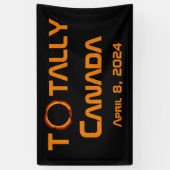 Gesamt Kanada 2024 Solar Eclipse Banner (Vertikal)