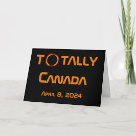 Gesamt Kanada 2024 Solar Eclipse Karte