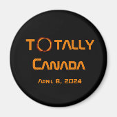 Gesamt Kanada 2024 Solar Eclipse Magnet (Vorne)