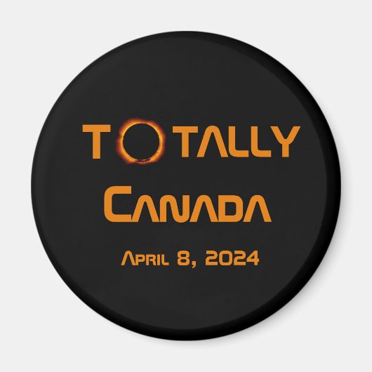 Gesamt Kanada 2024 Solar Eclipse Magnet (Vorne)