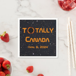 Gesamt Kanada 2024 Solar Eclipse Serviette