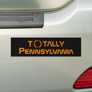 Gesamt Pennsylvania 2024 Solar Eclipse Autoaufkleber