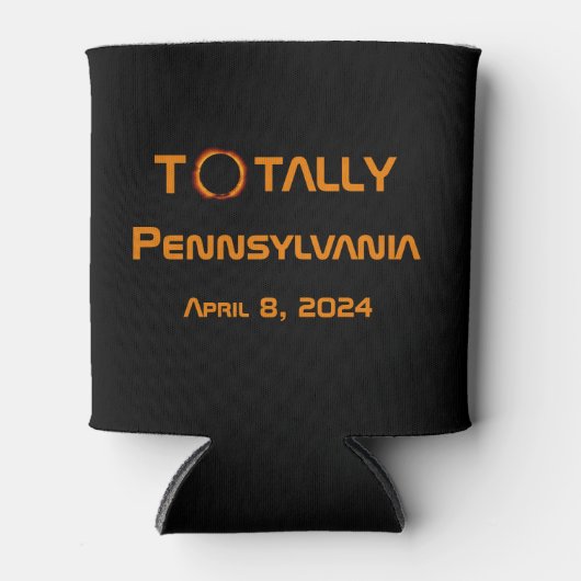 Gesamt Pennsylvania 2024 Solar Eclipse Dosenkühler (Vorderseite)