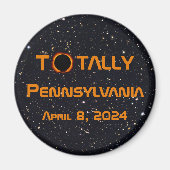 Gesamt Pennsylvania 2024 Solar Eclipse Magnet (Vorne)