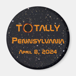 Gesamt Pennsylvania 2024 Solar Eclipse Magnet