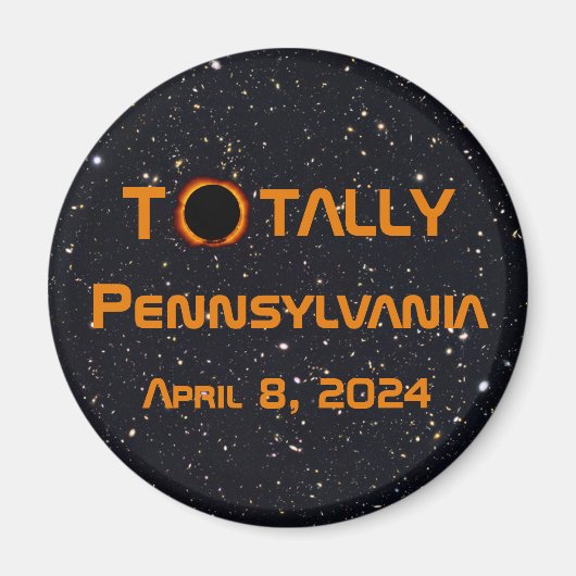 Gesamt Pennsylvania 2024 Solar Eclipse Magnet (Vorne)