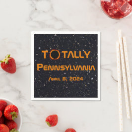 Gesamt Pennsylvania 2024 Solar Eclipse Serviette