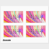 Gesamt Phantastische Mama Rosa Swirl Puzzle Design Rechteckiger Aufkleber (Blatt)