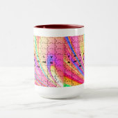 Gesamt Phantastische Mama Rosa Swirl Puzzle Design Tasse (Zentrum)