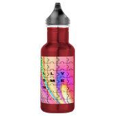 Gesamt Phantastische Mama Rosa Swirl Puzzle Design Trinkflasche (Rechts)