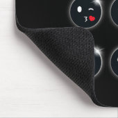 Gesamt Solar Eclipse 04.08.2024 Albern Faces Fun B Mousepad (Ecke)