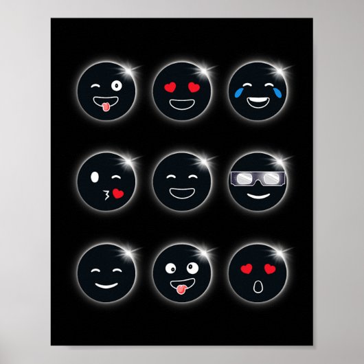 Gesamt Solar Eclipse 04.08.2024 Albern Faces Fun B Poster (Vorne)