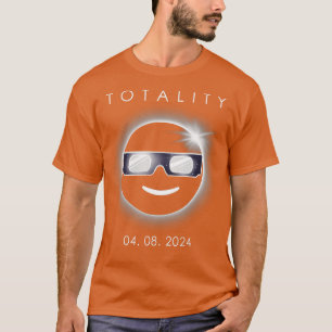 Gesamt Solar Eclipse 04 08 2024 otality Boys Girls T-Shirt