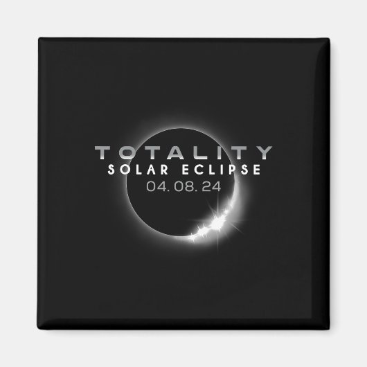 Gesamt Solar Eclipse 04.08.2024 Totalität 1 Magnet (Vorne)