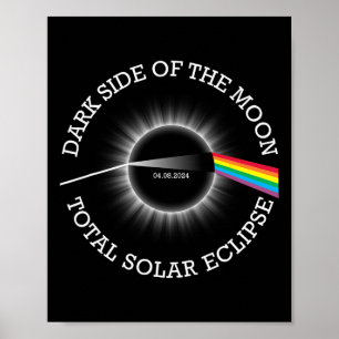 Gesamt Solar-Eclipse 04 08 24 Rainbow Totality Dar Poster