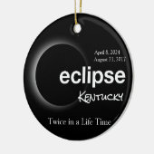 Gesamt Solar Eclipse 2017 2024 - kentucky Keramik Ornament (Links)