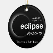 Gesamt Solar Eclipse 2017 2024 - Missouri Keramik Ornament (Links)