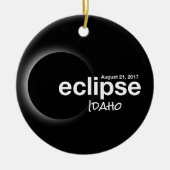Gesamt Solar Eclipse 2017 - Idaho Keramikornament (Vorne)