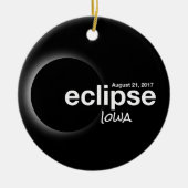 Gesamt Solar Eclipse 2017 - Iowa Keramikornament (Vorne)