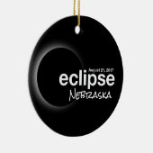 Gesamt Solar Eclipse 2017 - Nebraska Keramikornament (Rechts)