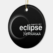 Gesamt Solar Eclipse 2017 - Nebraska Keramikornament (Links)