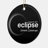 Gesamt Solar Eclipse 2017 - North Carolina Keramikornament (Links)