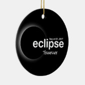 Gesamt Solar Eclipse 2017 - Tennessee Keramikornament (Rechts)