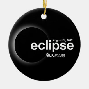 Gesamt Solar Eclipse 2017 - Tennessee Keramikornament