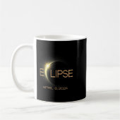 Gesamt Solar Eclipse 2024 Amerika Kaffeetasse (Links)