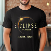 Gesamt Solar Eclipse 2024 April 8 Name des benutze T-Shirt