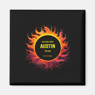 Gesamt Solar Eclipse 2024 Austin Texas Magnet