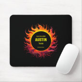 Gesamt Solar Eclipse 2024 Austin Texas Mousepad (Mit Mouse)