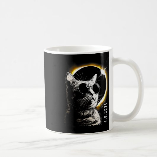 Gesamt Solar Eclipse 2024 Brillen April 8 Männer F Kaffeetasse (Rechts)