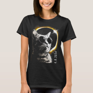 Gesamt Solar Eclipse 2024 Brillen April 8 Männer F T-Shirt