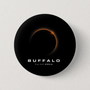 Gesamt Solar Eclipse 2024 - Buffalo Solar Eclipse Button
