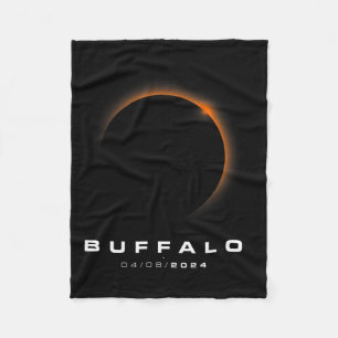 Gesamt Solar Eclipse 2024 - Buffalo Solar Eclipse Fleecedecke