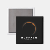 Gesamt Solar Eclipse 2024 - Buffalo Solar Eclipse Magnet (Vorderseite/Rückseite)