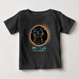 Gesamt Solar-Eclipse 2024 Cat Solar Eclipse Brille Baby T-shirt