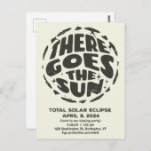 Gesamt Solar Eclipse 2024 Es geht um die Sonne Postkarte (Vorne/Hinten)