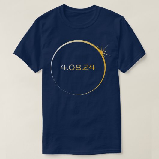 Gesamt Solar Eclipse 2024 Insgesamt 04 08 24 TShir T-Shirt (Design vorne)