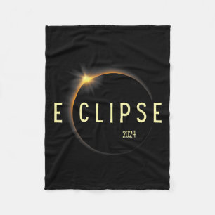 Gesamt Solar-Eclipse 2024 Männer Frauen Kinder Fleecedecke
