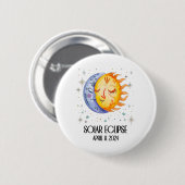 Gesamt Solar-Eclipse 2024 Niedliche Solar-Eclipse- Button (Vorne & Hinten)