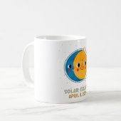 Gesamt Solar-Eclipse 2024 Niedliche Solar-Eclipse- Kaffeetasse (Vorderseite Links)