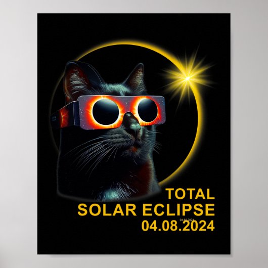 Gesamt Solar-Eclipse 2024 Niedliche Solar-Eclipse- Poster (Vorne)