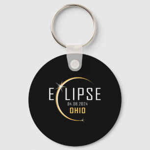 Gesamt Solar Eclipse 2024 Ohio America Spring Tota Schlüsselanhänger