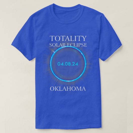 Gesamt Solar Eclipse 2024 Oklahoma 040824 Astronom T-Shirt (Design vorne)