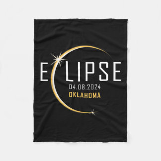 Gesamt Solar Eclipse 2024 Oklahoma America Totalit Fleecedecke