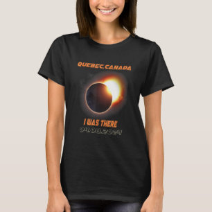 Gesamt Solar Eclipse 2024 Quebec Kanada 1 T-Shirt