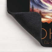 Gesamt Solar Eclipse 2024 Staat Ohio Totality Apri Mousepad (Ecke)