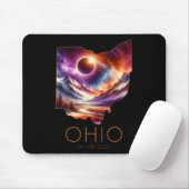 Gesamt Solar Eclipse 2024 Staat Ohio Totality Apri Mousepad (Mit Mouse)